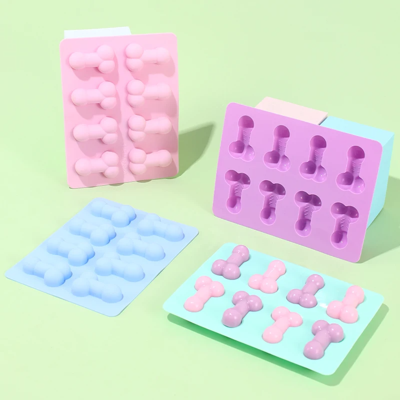Soap Making Name - 3D Creative อวัยวะเพศชายรูปแม่พิมพ์เค้กซิลิโคนเกรดอาหาร Fondant สบู่เชื้อราวันเกิด PARTY