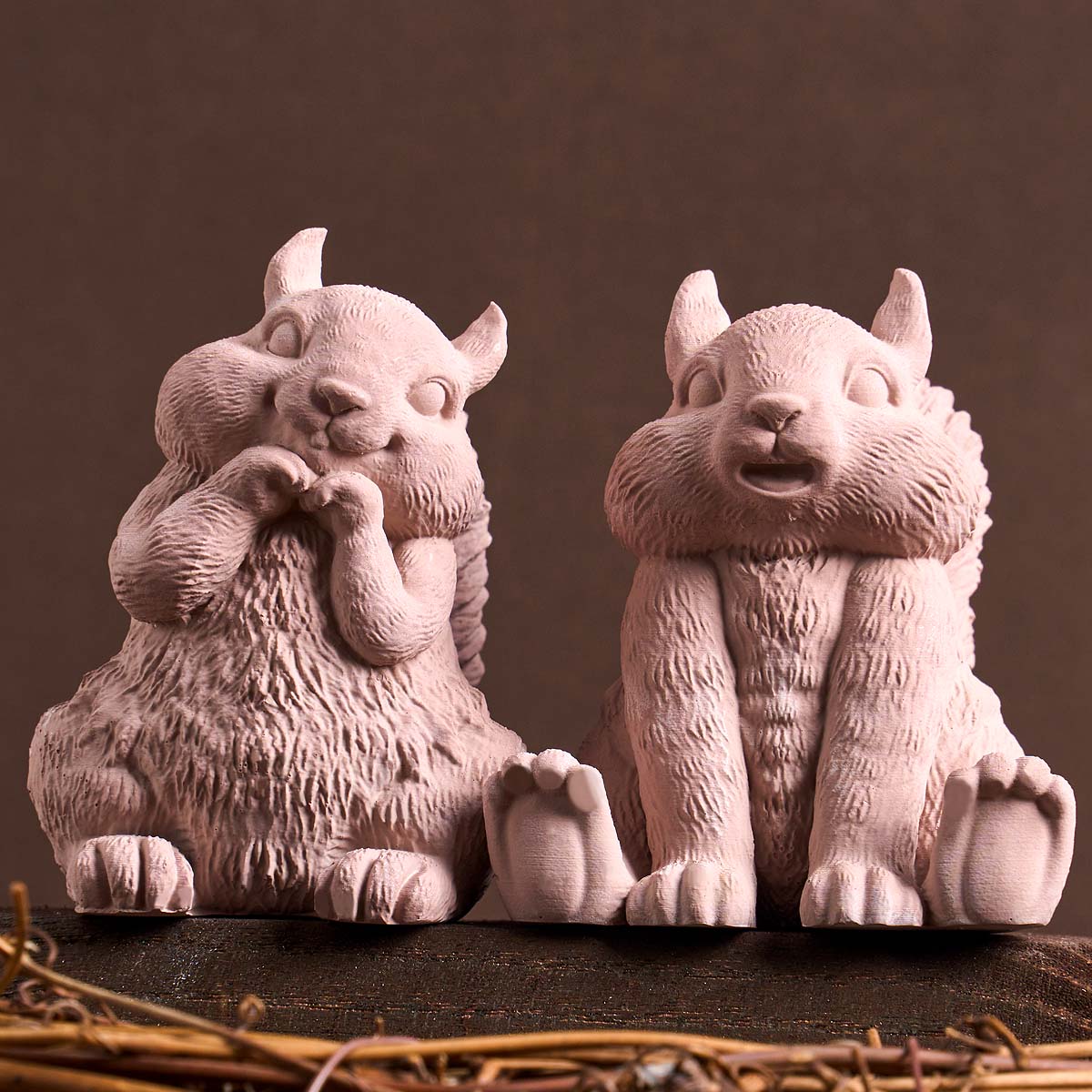 Soap Making Art - แม่พิมพ์เทียนรูปกระรอก 3 มิติ DIY น่ารัก อุปกรณ์ทำงานฝีมือสัตว์