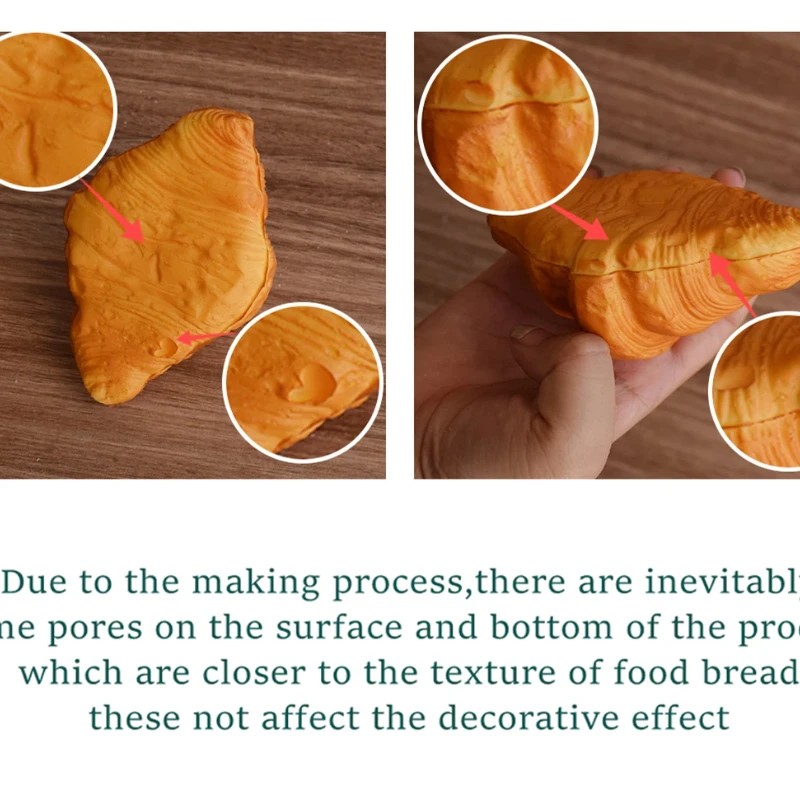Soap Making Art - แม่พิมพ์ซิลิโคนรูปขนมปังแบบเปลือกหอย สำหรับทำเทียนหอม ดีไซน์ครัวซองต์สไตล์ฝรั่งเศส สร้างสรรค์งานศิลปะ DIY ทำสบู่