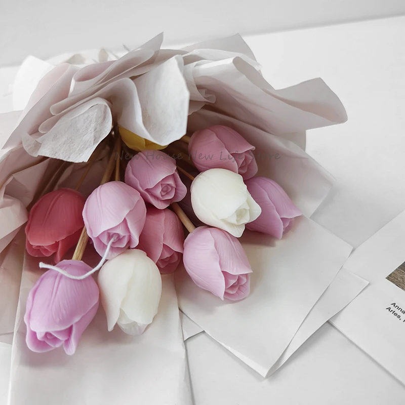 Soap Making Recipes - 3D TULIP เทียนแม่พิมพ์ทําด้วยมือ DIY ดอกไม้สบู่ซิลิโคนแม่พิมพ์ซิลิโคนแม่พิมพ์สบู่รูปแบบสบู่อุปกรณ์