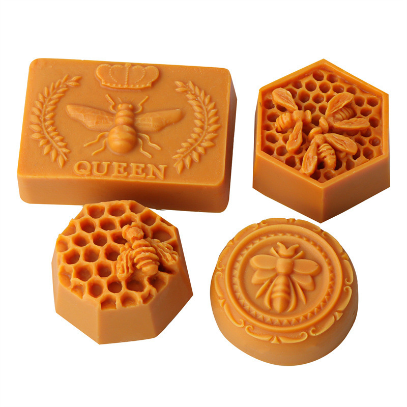 Soap Making Line - 3D Flying Bee Honeycomb เทียนแม่พิมพ์ซิลิโคน Handcraft