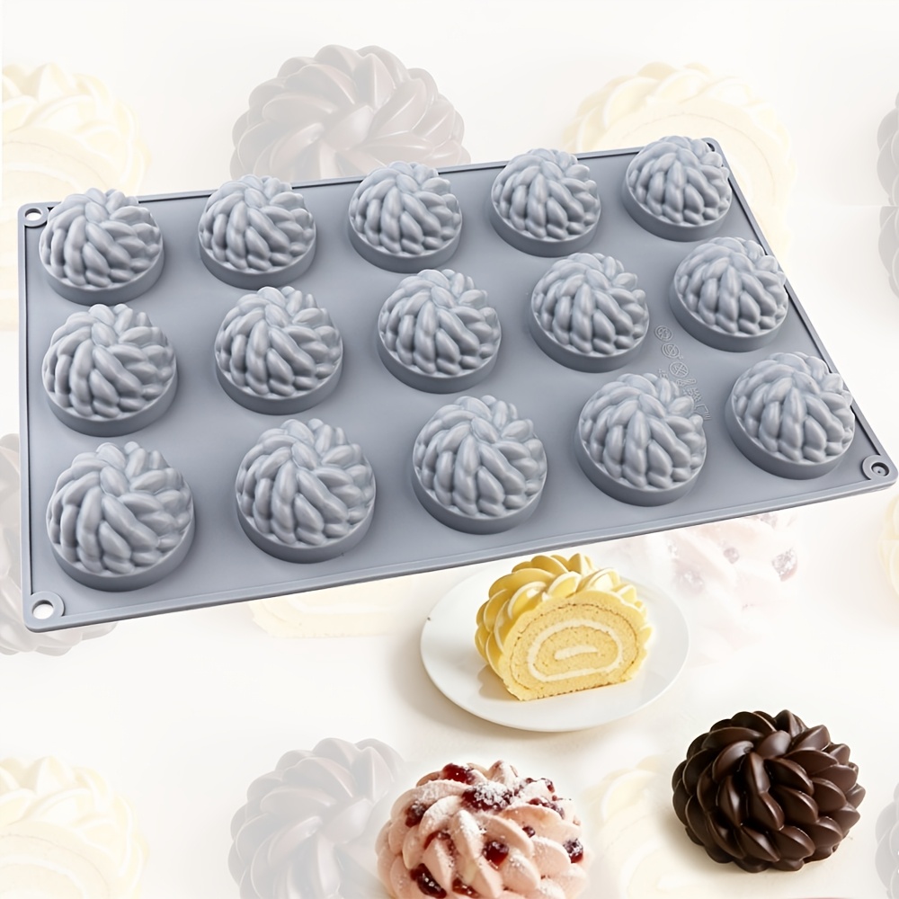 Soap Making Recipes - แม่พิมพ์เค้กซานตาอานา ฟลอรัล -แม่พิมพ์มูสรูปดอกไม้ แม่พิมพ์อบขนมที่สามารถทำเค้ก มูส ของหวาน