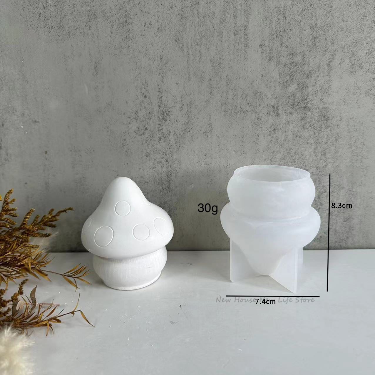 Handmade 3D Mini เห็ดเทียนแม่พ - Soap Making Recipes บทวิจารณ์และราคา