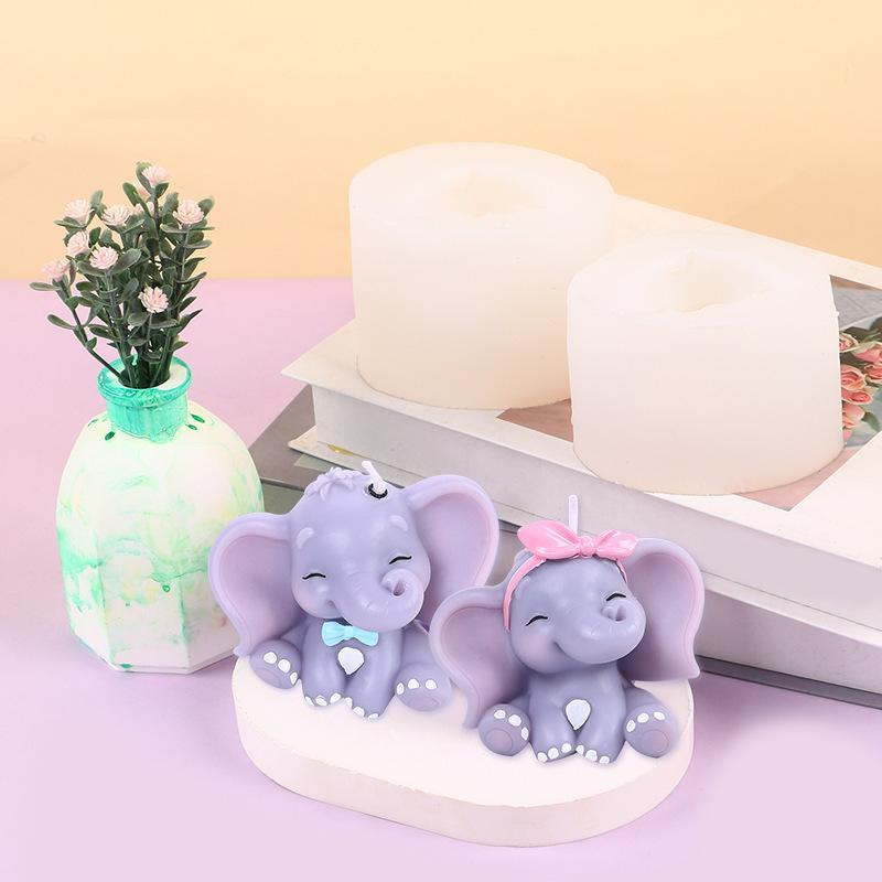 แม่พิมพ์เทียนซิลิโคนรูปช้าง 3  - Soap Making Utensils บทวิจารณ์และราคา