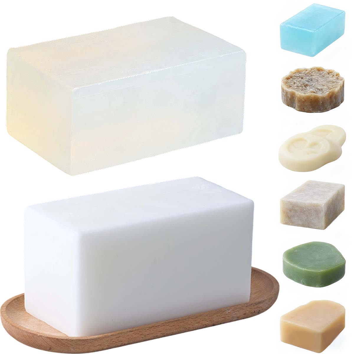 เบสสบู่ใสสีขาว 1000 กรัม สำหรั - Soap Making Glycerin บทวิจารณ์และราคา