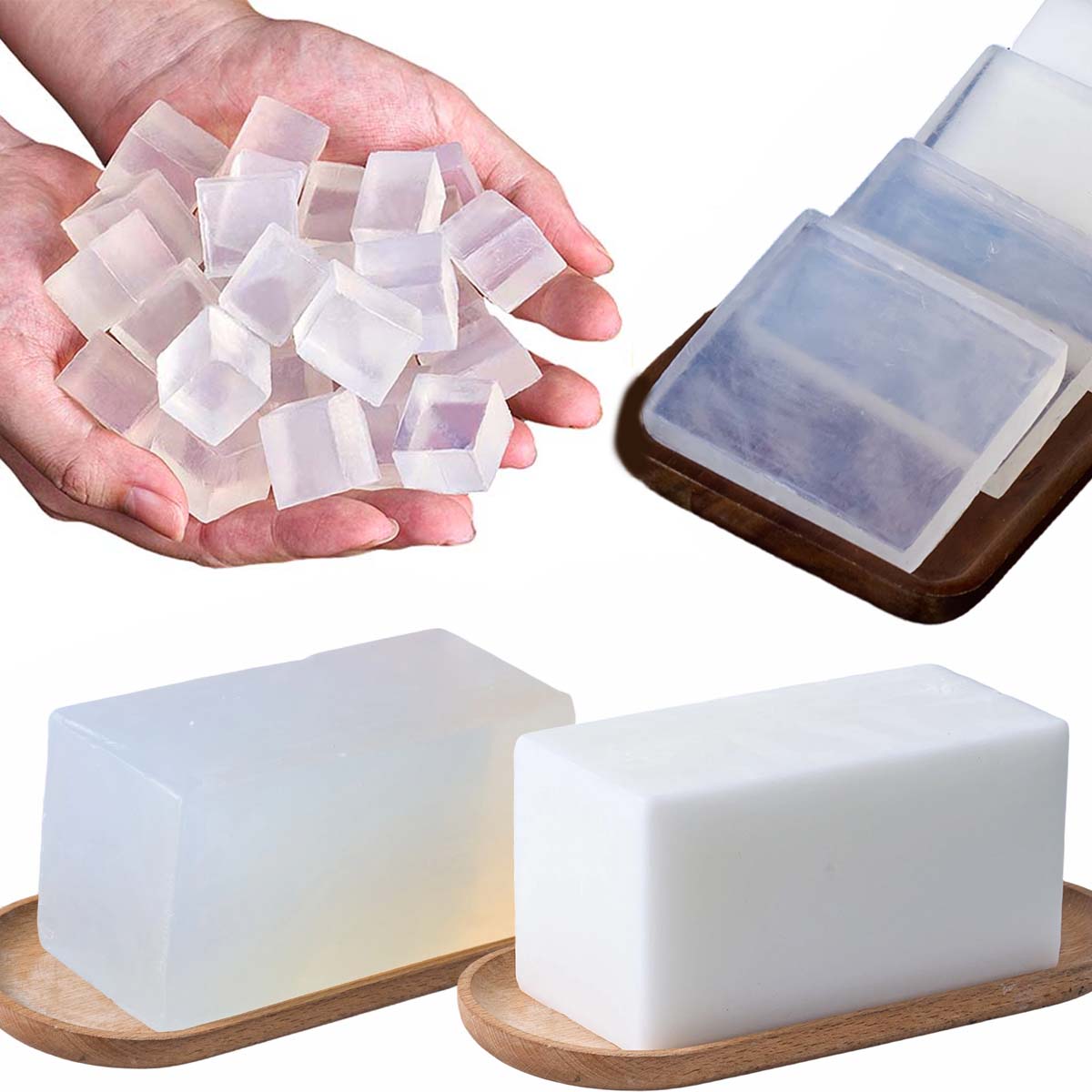 เบสสบู่กลีเซอรีน 1000 กรัม สำห - Soap Making Material Wholesale บทวิจารณ์และราคา