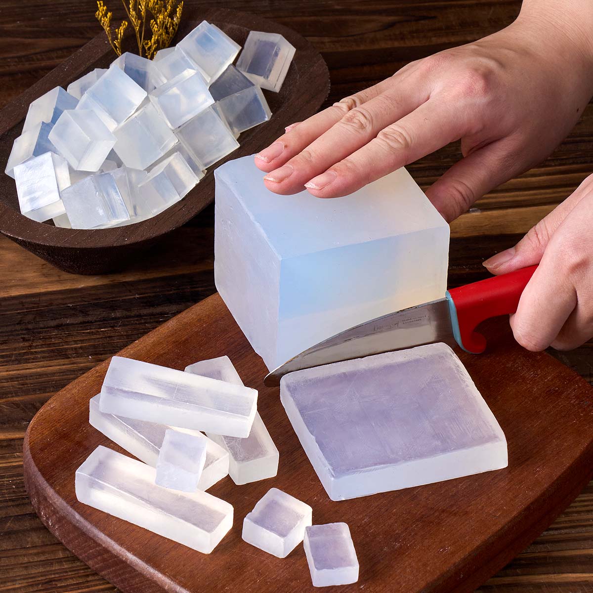 เบสสบู่กลีเซอรีนสีขาวใส ออร์แก - Soap Making Glycerin บทวิจารณ์และราคา