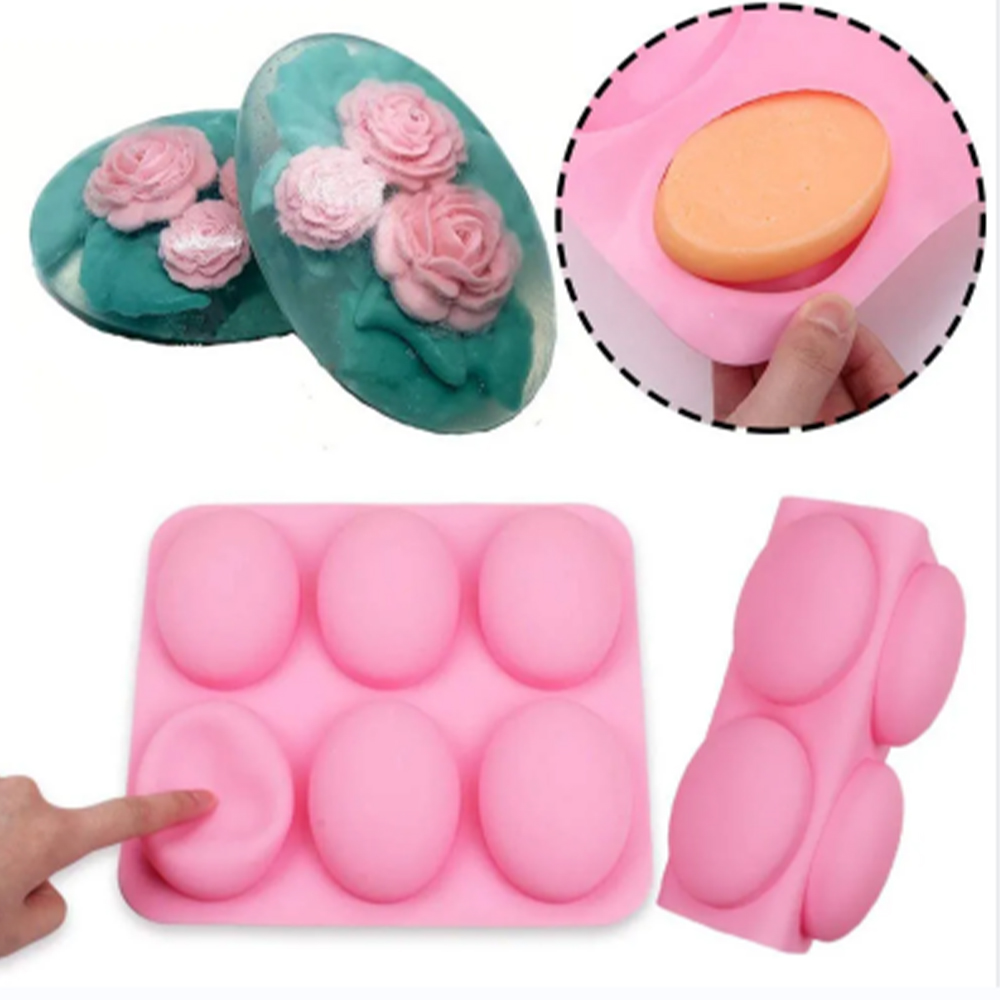 6 ฟันผุมัลติฟังก์ชั่นรูปไข่ซิล - Soap Making Line บทวิจารณ์และราคา