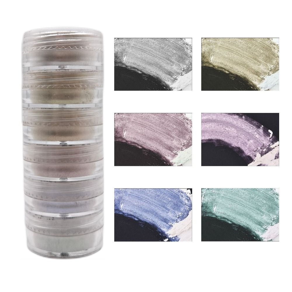 6 สี/ชุด ผงไมก้ากลิตเตอร์ สำหร - Soap Making Art บทวิจารณ์และราคา