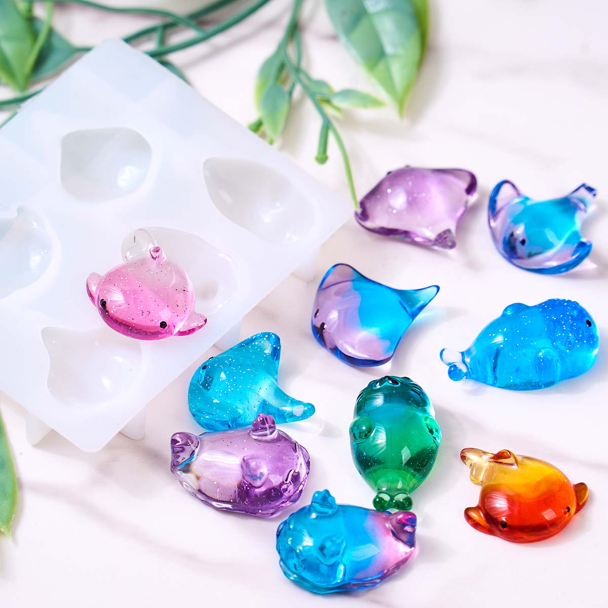 แม่พิมพ์ซิลิโคนรูปปลากระเบน 3  - Soap Making Name บทวิจารณ์และราคา