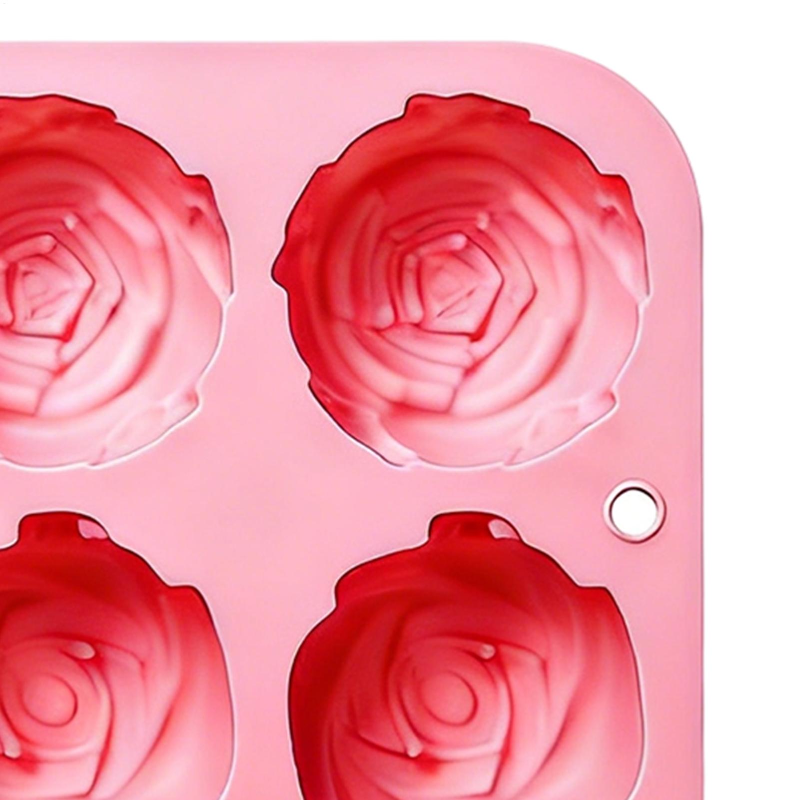 แม่พิมพ์ซิลิโคนรูปดอกกุหลาบ 8  - Soap Making In Home บทวิจารณ์และราคา