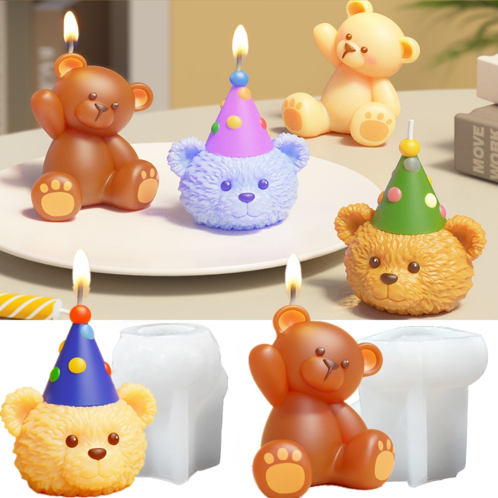 แม่พิมพ์เรซิ่นรูปหมีน่ารัก 3 ม - Soap Making Art บทวิจารณ์และราคา