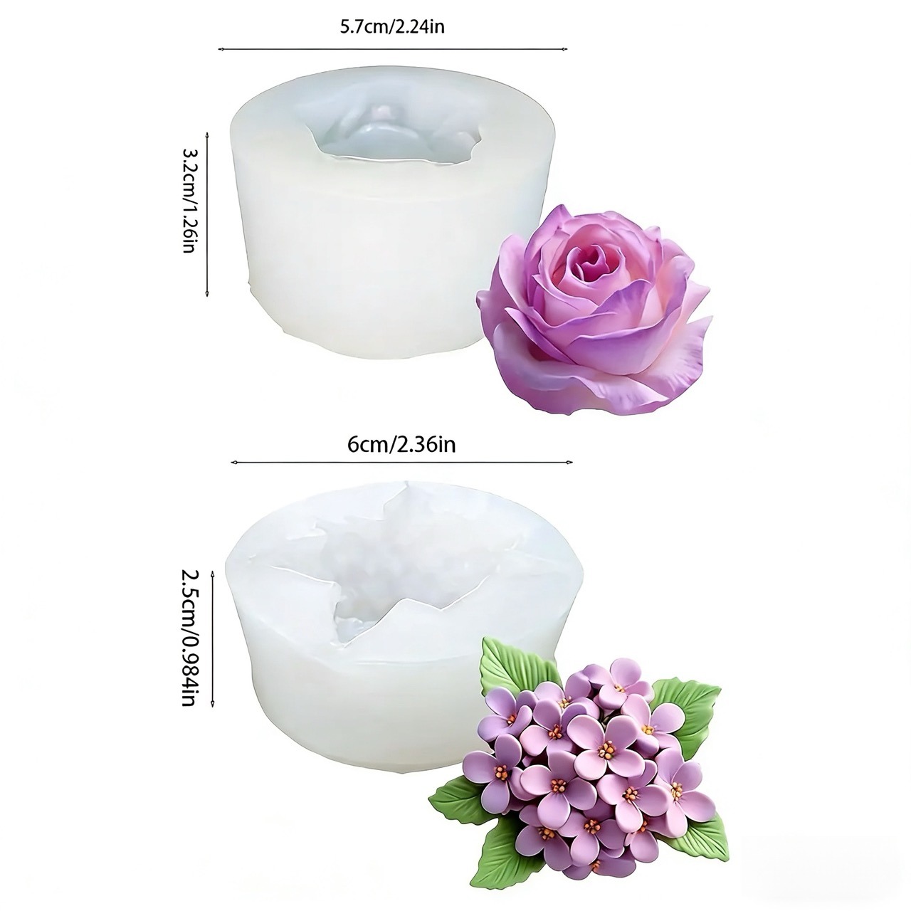 แม่พิมพ์ซิลิโคนรูปดอกไม้ 3 มิต - Soap Making Art บทวิจารณ์และราคา
