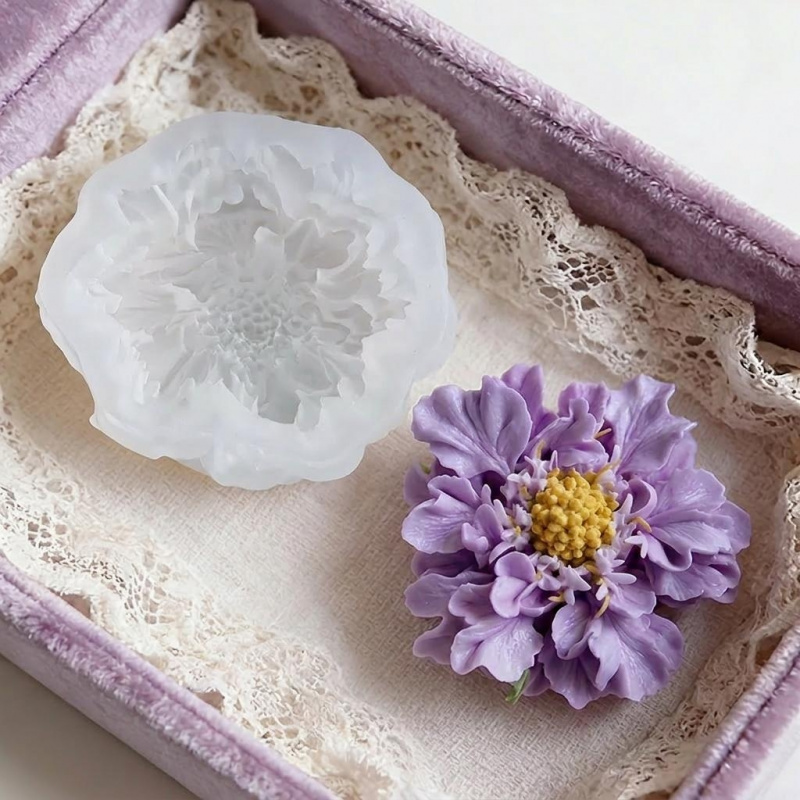 แม่พิมพ์ซิลิโคนรูปดอกไม้สีฟ้าแ - Soap Making Name บทวิจารณ์และราคา