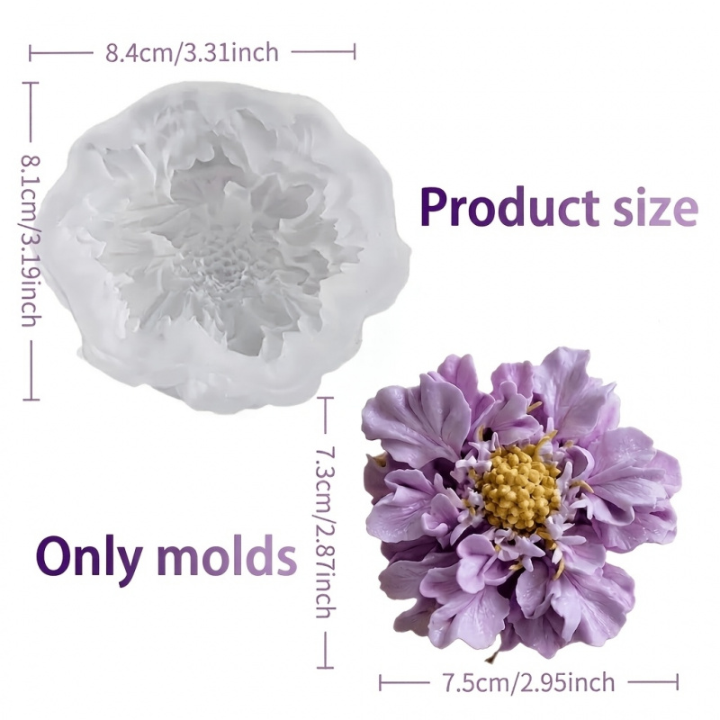 แม่พิมพ์ซิลิโคนรูปดอกไม้สีฟ้าแ - Soap Making Name บทวิจารณ์และราคา