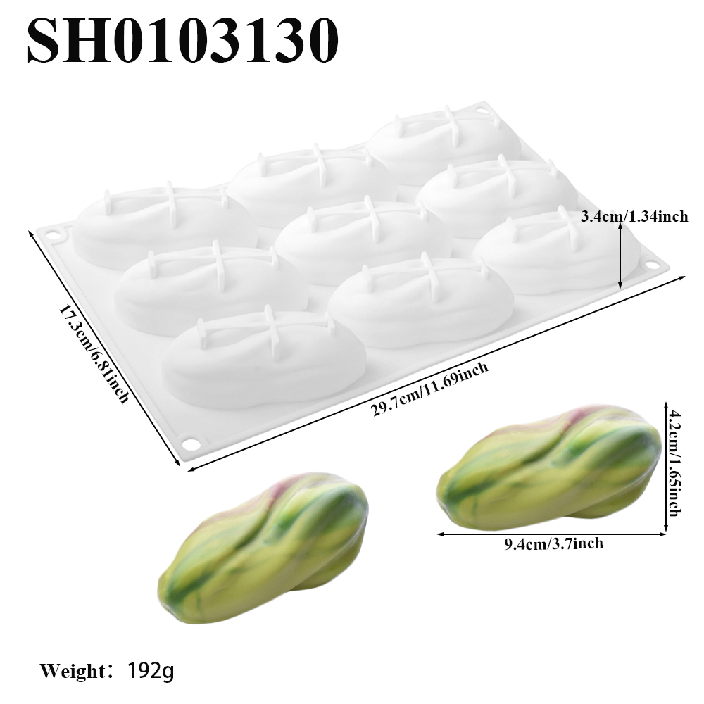 แม่พิมพ์ซิลิโคนรูปพิสตาชิโอ 1  - Soap Making Name บทวิจารณ์และราคา