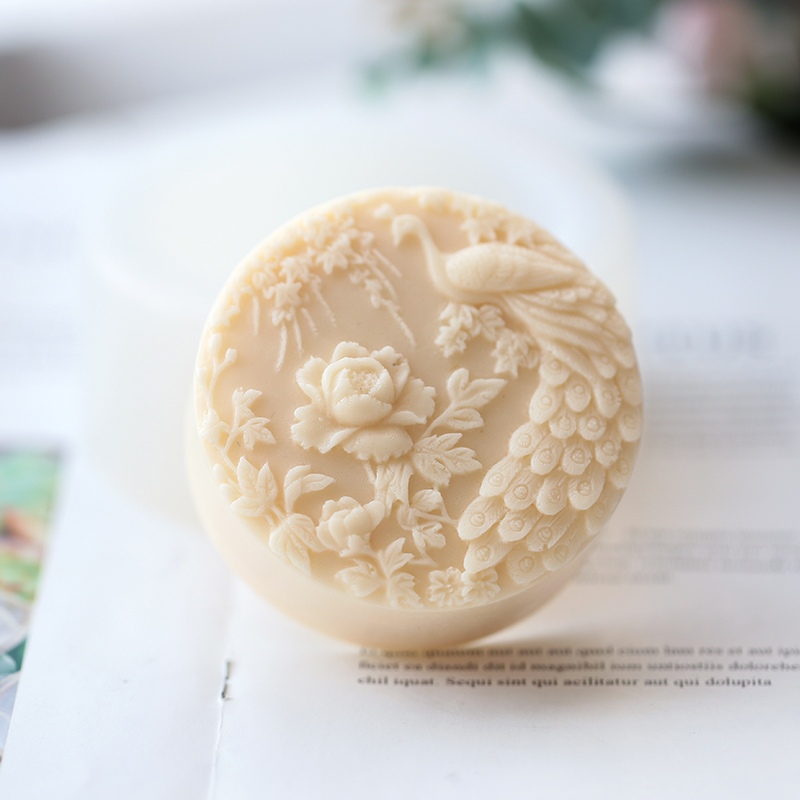 นกยูงดอกไม้รูปแบบซิลิโคนสบู่แม - Soap Making Art บทวิจารณ์และราคา